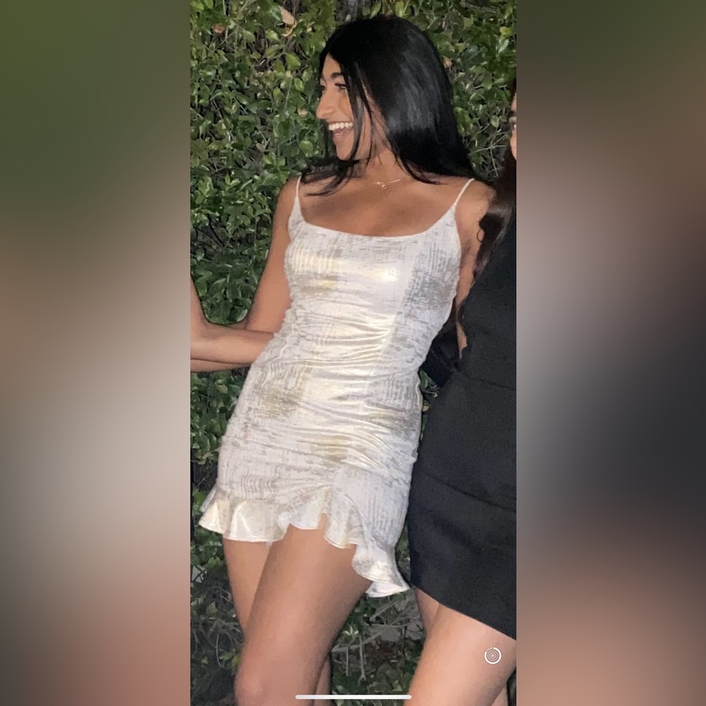 Champaign Lucy in the Sky mini dress